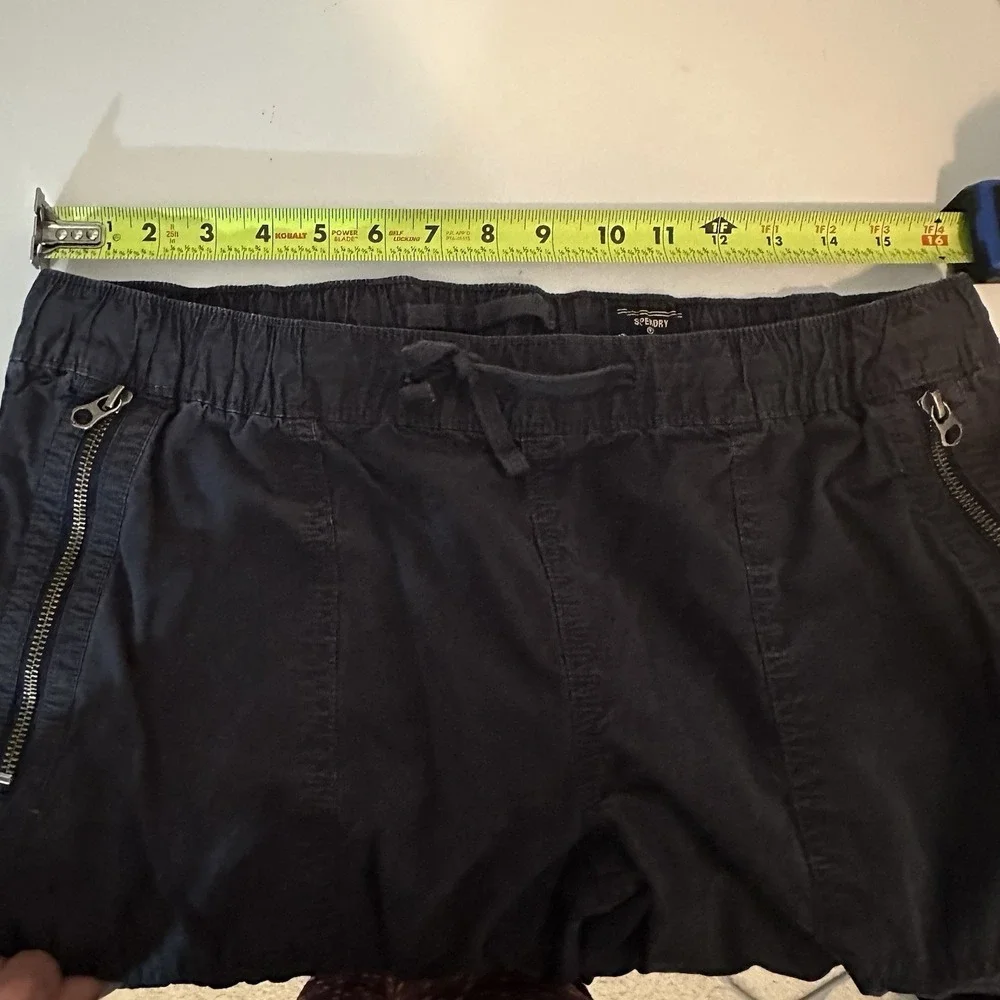 Superdry Parachute Cargo‎ Pants Black Wide Leg Zip Fly 32x31 03-54-76